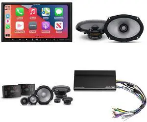 Alpine iLX-407 7-Inch Multimedia Receiver Apple Carplay and Android Auto w/ R2-S653 6.5" 3-Way Comp Set & R2-S69 Coaxial Bundle w/ Power Pack Alpine iLX-407 7-Inch Multimedia Receiver Apple Carplay and Android Auto w/ R2-S653 6.5" 3-Way Comp Set & R2-S69 Coaxial Bundle w/ Power Pack