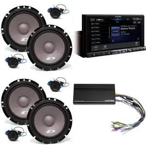 Alpine iLX-507 7" Multimedia Receiver Wireless Apple CarPlay & Wireless Android Auto w/ 2 Pairs Alpine SXE-1751S 6.5" Component Set & Power Pack Alpine iLX-507 7" Multimedia Receiver Wireless Apple CarPlay & Wireless Android Auto w/ 2 Pairs Alpine SXE-1751S 6.5" Component Set & Power Pack