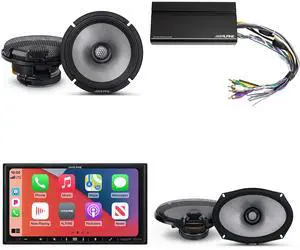 Alpine iLX-407 7-Inch Multimedia Receiver Apple Carplay and Android Auto w/ KTA-450 Powerpack Amp & 6.5" & 6x9" R2 Speaker Bundle - R2-S65 & a Pair of R2-S69 Alpine iLX-407 7-Inch Multimedia Receiver Apple Carplay and Android Auto w/ KTA-450 Powerpack Amp & 6.5" & 6x9" R2 Speaker Bundle - R2-S65 & a Pair of R2-S69
