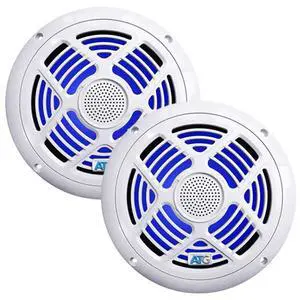 ATG Audio ATG65MRGB-W 6.5" RGB 2-Way Marine Loudspeaker, White, Pair ATG Audio ATG65MRGB-W 6.5" RGB 2-Way Marine Loudspeaker, White, Pair