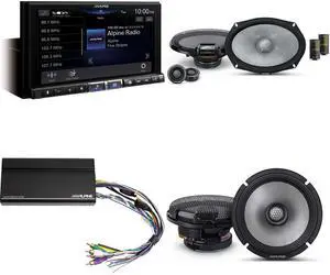 Alpine ILX-507 7-Inch Multimedia Receiver w/ R2-S69C 6x9" Comp & R2-S65 6.5" Coaxial Bundle w/ Power Pack Alpine ILX-507 7-Inch Multimedia Receiver w/ R2-S69C 6x9" Comp & R2-S65 6.5" Coaxial Bundle w/ Power Pack
