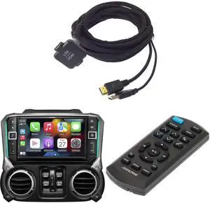 Alpine i509-WRA-JK, KCU-315UH USB / HDMI Extension Cable & RUE-4360 Remote Bundle for 11-18 Wrangler Alpine i509-WRA-JK, KCU-315UH USB / HDMI Extension Cable & RUE-4360 Remote Bundle for 11-18 Wrangler