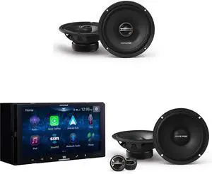 Alpine ILX-W670 w/ EL-E65C-G 6.5" Component Speaker Set & DM-65-G 6.5" Speaker Set Alpine ILX-W670 w/ EL-E65C-G 6.5" Component Speaker Set & DM-65-G 6.5" Speaker Set