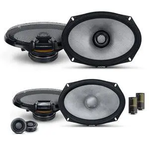 Alpine 6x9" R2 High-Resolution Speaker Bundle - A Pair of R2-S69C 2-Way Component Speakers & a Pair of R2-S69 6x9 Coaxial Speakers Alpine 6x9" R2 High-Resolution Speaker Bundle - A Pair of R2-S69C 2-Way Component Speakers & a Pair of R2-S69 6x9 Coaxial Speakers
