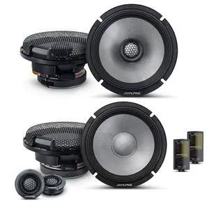 Alpine 6.5" Speaker Upgrade - A Pair of R2-S65 Type R High-Resolution 6.5" Coaxial Speakers & A Pair of R2-S65C High-Resolution 2-Way Component Speakers Alpine 6.5" Speaker Upgrade - A Pair of R2-S65 Type R High-Resolution 6.5" Coaxial Speakers & A Pair of R2-S65C High-Resolution 2-Way Component Speakers