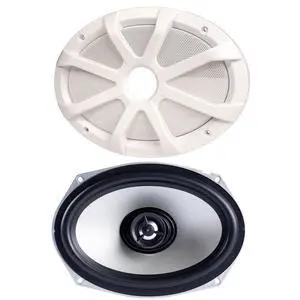Memphis Single 6x9in LED Speaker White DIY Boom Box Kit Memphis Single 6x9in LED Speaker White DIY Boom Box Kit