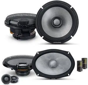 Alpine 6.5" & 6x9" R2 High-Resolution Speaker Bundle - A Pair of R2-S69C 2-Way Component Speakers & a Pair of R2-S65 6.5" Coaxial Speakers Alpine 6.5" & 6x9" R2 High-Resolution Speaker Bundle - A Pair of R2-S69C 2-Way Component Speakers & a Pair of R2-S65 6.5" Coaxial Speakers