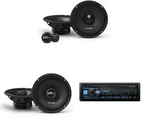 Alpine UTE-83BT Bluetooth® Multimedia Receiver (Does Not Play CDs) with DM-65C-G 6.5" Component 2-Way & DM-65-G 6.5 " Coaxial Bundle Alpine UTE-83BT Bluetooth® Multimedia Receiver (Does Not Play CDs) with DM-65C-G 6.5" Component 2-Way & DM-65-G 6.5 " Coaxial Bundle