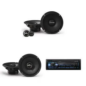 Alpine UTE-83BT w/ EL-E65C-G 6.5" Component Speaker Set & DM-65-G 6.5" Speaker Set Alpine UTE-83BT w/ EL-E65C-G 6.5" Component Speaker Set & DM-65-G 6.5" Speaker Set