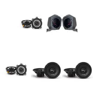Alpine Bronco (2) S2-S40 - Next-Generation S-Series 4" & (2) DM-65-G 6.5" Coaxial Bundle & BR-B65U 6.5" Rear Speaker-Pod Add Ons Alpine Bronco (2) S2-S40 - Next-Generation S-Series 4" & (2) DM-65-G 6.5" Coaxial Bundle & BR-B65U 6.5" Rear Speaker-Pod Add Ons