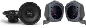 Alpine DM-65-G 6.5" Coaxial Speaker Set & BR-B65U Unloaded 6.5" Rear Speaker-Pod Add Ons Alpine DM-65-G 6.5" Coaxial Speaker Set & BR-B65U Unloaded 6.5" Rear Speaker-Pod Add Ons