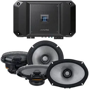 Alpine R2-A60F Type R 600 Watt 4-Channel Amplifier with 1 Pais R2-S69Type-R 6x9" Coax, 1 pair R2-S65 Type-R 6.5" Coax and Wiring Kit Alpine R2-A60F Type R 600 Watt 4-Channel Amplifier with 1 Pais R2-S69Type-R 6x9" Coax, 1 pair R2-S65 Type-R 6.5" Coax and Wiring Kit