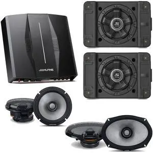 Alpine PXE-C80-88 OPTIM8 8-Channel Hi-Res Digital Sound Processor Amplifier w/ (2) SS-SB12 Subwoofer, R2-S65 & R2-S69 Bundle Alpine PXE-C80-88 OPTIM8 8-Channel Hi-Res Digital Sound Processor Amplifier w/ (2) SS-SB12 Subwoofer, R2-S65 & R2-S69 Bundle