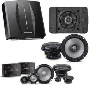 Alpine PXE-C80-88 OPTIM8 8-Channel Hi-Res Digital Sound Processor Amplifier w/ SS-SB12 Subwoofer, R2-S653 & R2-S65 Bundle Alpine PXE-C80-88 OPTIM8 8-Channel Hi-Res Digital Sound Processor Amplifier w/ SS-SB12 Subwoofer, R2-S653 & R2-S65 Bundle