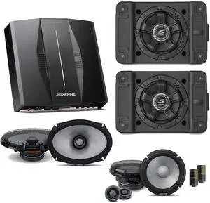 Alpine PXE-C80-88 OPTIM8 8-Channel Hi-Res Digital Sound Processor Amplifier w/ (2) SS-SB12 Subwoofer, R2-S65C & R2-S69 Bundle Alpine PXE-C80-88 OPTIM8 8-Channel Hi-Res Digital Sound Processor Amplifier w/ (2) SS-SB12 Subwoofer, R2-S65C & R2-S69 Bundle