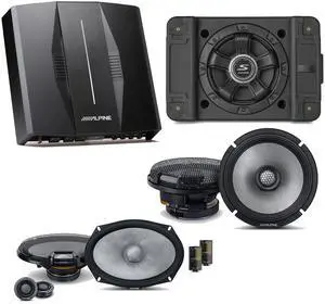 Alpine PXE-C80-88 OPTIM8 8-Channel Hi-Res Digital Sound Processor Amplifier w/ SS-SB10 Subwoofer, R2-S69C & R2-S65 Bundle Alpine PXE-C80-88 OPTIM8 8-Channel Hi-Res Digital Sound Processor Amplifier w/ SS-SB10 Subwoofer, R2-S69C & R2-S65 Bundle