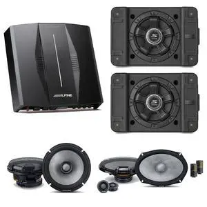 Alpine PXE-C80-88 OPTIM8 8-Channel Hi-Res Digital Sound Processor Amplifier w/ (2) SS-SB10 Subwoofer, R2-S69C & R2-S65 Bundle Alpine PXE-C80-88 OPTIM8 8-Channel Hi-Res Digital Sound Processor Amplifier w/ (2) SS-SB10 Subwoofer, R2-S69C & R2-S65 Bundle