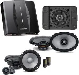 Alpine PXE-C80-88 OPTIM8 8-Channel Hi-Res Digital Sound Processor Amplifier w/ SS-SB12 Subwoofer, R2-S65C & R2-S69 Bundle Alpine PXE-C80-88 OPTIM8 8-Channel Hi-Res Digital Sound Processor Amplifier w/ SS-SB12 Subwoofer, R2-S65C & R2-S69 Bundle