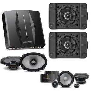 Alpine PXE-C80-88 OPTIM8 8-Channel Hi-Res Digital Sound Processor Amplifier w/ (2) SS-SB12 Subwoofer, R2-S652 & R2-S69 Bundle Alpine PXE-C80-88 OPTIM8 8-Channel Hi-Res Digital Sound Processor Amplifier w/ (2) SS-SB12 Subwoofer, R2-S652 & R2-S69 Bundle