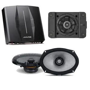 Alpine PXE-C80-88 OPTIM8 8-Channel Hi-Res Digital Sound Processor Amplifier w/ SS-SB12 Subwoofer, R2-S69 Bundle Alpine PXE-C80-88 OPTIM8 8-Channel Hi-Res Digital Sound Processor Amplifier w/ SS-SB12 Subwoofer, R2-S69 Bundle