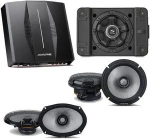 Alpine PXE-C80-88 OPTIM8 8-Channel Hi-Res Digital Sound Processor Amplifier w/ SS-SB10 Subwoofer, R2-S65 & R2-S69 Bundle Alpine PXE-C80-88 OPTIM8 8-Channel Hi-Res Digital Sound Processor Amplifier w/ SS-SB10 Subwoofer, R2-S65 & R2-S69 Bundle