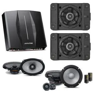 Alpine PXE-C80-88 OPTIM8 8-Channel Hi-Res Digital Sound Processor Amplifier w/ (2) SS-SB10 Subwoofer, R2-S65C & R2-S69 Bundle Alpine PXE-C80-88 OPTIM8 8-Channel Hi-Res Digital Sound Processor Amplifier w/ (2) SS-SB10 Subwoofer, R2-S65C & R2-S69 Bundle