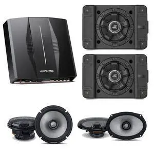 Alpine PXE-C80-88 OPTIM8 8-Channel Hi-Res Digital Sound Processor Amplifier w/ (2) SS-SB10 Subwoofer, R2-S65 & R2-S69 Bundle Alpine PXE-C80-88 OPTIM8 8-Channel Hi-Res Digital Sound Processor Amplifier w/ (2) SS-SB10 Subwoofer, R2-S65 & R2-S69 Bundle