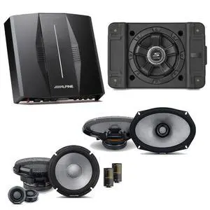 Alpine PXE-C80-88 OPTIM8 8-Channel Hi-Res Digital Sound Processor Amplifier w/ SS-SB10 Subwoofer, R2-S65C & R2-S69 Bundle Alpine PXE-C80-88 OPTIM8 8-Channel Hi-Res Digital Sound Processor Amplifier w/ SS-SB10 Subwoofer, R2-S65C & R2-S69 Bundle