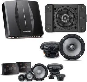 Alpine PXE-C80-88 OPTIM8 8-Channel Hi-Res Digital Sound Processor Amplifier w/ SS-SB10 Subwoofer, R2-S653 & R2-S65 Bundle Alpine PXE-C80-88 OPTIM8 8-Channel Hi-Res Digital Sound Processor Amplifier w/ SS-SB10 Subwoofer, R2-S653 & R2-S65 Bundle