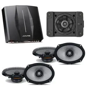 Alpine PXE-C80-88 OPTIM8 8-Channel Hi-Res Digital Sound Processor Amplifier w/ SS-SB12 Subwoofer, (2) R2-S69 Bundle Alpine PXE-C80-88 OPTIM8 8-Channel Hi-Res Digital Sound Processor Amplifier w/ SS-SB12 Subwoofer, (2) R2-S69 Bundle