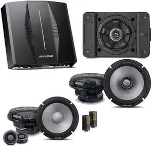 Alpine PXE-C80-88 OPTIM8 8-Channel Hi-Res Digital Sound Processor Amplifier w/ SS-SB12 Subwoofer, R2-S65C & R2-S65 Bundle Alpine PXE-C80-88 OPTIM8 8-Channel Hi-Res Digital Sound Processor Amplifier w/ SS-SB12 Subwoofer, R2-S65C & R2-S65 Bundle
