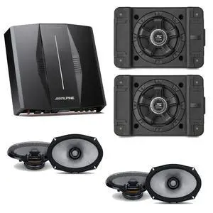 Alpine PXE-C80-88 OPTIM8 8-Channel Hi-Res Digital Sound Processor Amplifier w/ (2) SS-SB10 Subwoofer, (2) R2-S69 Bundle Alpine PXE-C80-88 OPTIM8 8-Channel Hi-Res Digital Sound Processor Amplifier w/ (2) SS-SB10 Subwoofer, (2) R2-S69 Bundle
