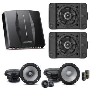 Alpine PXE-C80-88 OPTIM8 8-Channel Hi-Res Digital Sound Processor Amplifier w/ (2) SS-SB10 Subwoofer, R2-S65C & R2-S65 Bundle Alpine PXE-C80-88 OPTIM8 8-Channel Hi-Res Digital Sound Processor Amplifier w/ (2) SS-SB10 Subwoofer, R2-S65C & R2-S65 Bundle