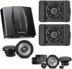 Alpine PXE-C80-88 OPTIM8 8-Channel Hi-Res Digital Sound Processor Amplifier w/ (2) SS-SB12 Subwoofer, R2-S652 & R2-S65 Bundle Alpine PXE-C80-88 OPTIM8 8-Channel Hi-Res Digital Sound Processor Amplifier w/ (2) SS-SB12 Subwoofer, R2-S652 & R2-S65 Bundle