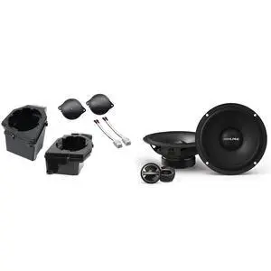 Alpine EL-E65C-G 6.5" EL-Series Component Speakers and Front 6.5" Speaker Pods with Tweeter Adaptors Compatible with Jeep JL (2018-2023) & JT (2020-2023) Alpine EL-E65C-G 6.5" EL-Series Component Speakers and Front 6.5" Speaker Pods with Tweeter Adaptors Compatible with Jeep JL (2018-2023) & JT (2020-2023)