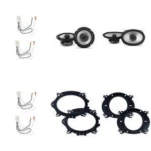 Alpine Speakers 6.5 & 6X9 inch for Ford F-150 2015-2024 Upgrade Kit - 2 Pairs of S2 Series with Adapters and Harness, Car Audio Front & Rear Door Speaker S2-S65 & S2-S69 Alpine Speakers 6.5 & 6X9 inch for Ford F-150 2015-2024 Upgrade Kit - 2 Pairs of S2 Series with Adapters and Harness, Car Audio Front & Rear Door Speaker S2-S65 & S2-S69