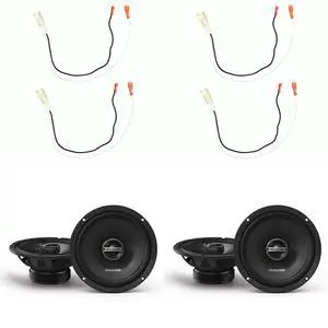 Alpine DM (2 Pair ) 6.5" w/ Toyota 1987-Up Speaker Harness - Pair Alpine DM (2 Pair ) 6.5" w/ Toyota 1987-Up Speaker Harness - Pair