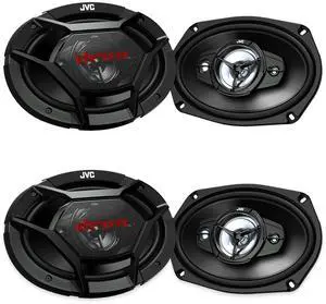 JVC CS-DR6941 6x9 4-Way 4-Speaker Car Audio Bundle JVC CS-DR6941 6x9 4-Way 4-Speaker Car Audio Bundle