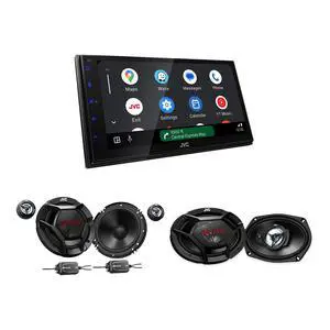 JVC Wireless CarPlay + 6.5 Component + 6x9 Speaker Bundle JVC Wireless CarPlay + 6.5 Component + 6x9 Speaker Bundle