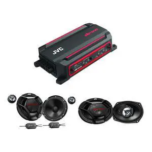 JVC 4-Ch Amp + 6.5 Component + 6x9 Speaker Bundle JVC 4-Ch Amp + 6.5 Component + 6x9 Speaker Bundle