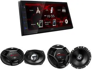 JVC 6.8in Bluetooth Stereo + 6.75in + 6x9 Speaker Bundle JVC 6.8in Bluetooth Stereo + 6.75in + 6x9 Speaker Bundle