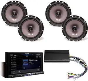 Alpine iLX-507 7" Multimedia Receiver Wireless Apple CarPlay & Wireless Android Auto w/ 2 Pairs Alpine SXE-1726S 6.5" Coax & Power Pack Alpine iLX-507 7" Multimedia Receiver Wireless Apple CarPlay & Wireless Android Auto w/ 2 Pairs Alpine SXE-1726S 6.5" Coax & Power Pack