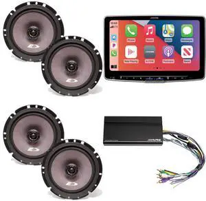 Alpine ILX-F511 Halo11 11" Multimedia Touchscreen Receiver w/ 2 Pairs Alpine SXE-1726S 6.5" Coax & Power Pack Alpine ILX-F511 Halo11 11" Multimedia Touchscreen Receiver w/ 2 Pairs Alpine SXE-1726S 6.5" Coax & Power Pack