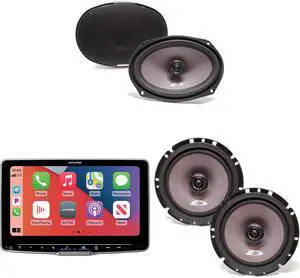Alpine ILX-F509 Halo9 9" Multimedia Touchscreen Receiver & A Pair Alpine SXE-1726S 6.5" Coax and A Pair SXE-6926S 6x9 Coax Speakers Alpine ILX-F509 Halo9 9" Multimedia Touchscreen Receiver & A Pair Alpine SXE-1726S 6.5" Coax and A Pair SXE-6926S 6x9 Coax Speakers