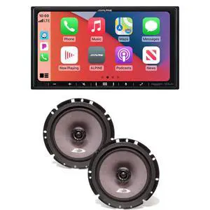 Alpine iLX-407 7-Inch Multimedia Receiver Apple Carplay and Android Auto w/ Alpine SXE-1726S 6.5" Coax Alpine iLX-407 7-Inch Multimedia Receiver Apple Carplay and Android Auto w/ Alpine SXE-1726S 6.5" Coax