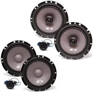 Alpine SXE-1751S 6.5" Component Speakers with Alpine SXE-1726S 6.5" Coax Speakers Alpine SXE-1751S 6.5" Component Speakers with Alpine SXE-1726S 6.5" Coax Speakers