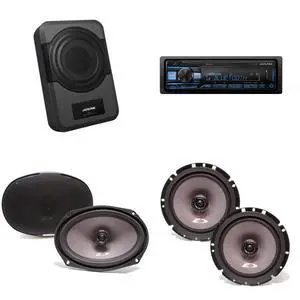 Alpine UTE-83BT Receiver, SXE-6926S 6x9" & SXE-1726S 6 1/2" 2 way Coaxial Speakers w/ PWE-S8 Powered 8inch Woofer Bundle Alpine UTE-83BT Receiver, SXE-6926S 6x9" & SXE-1726S 6 1/2" 2 way Coaxial Speakers w/ PWE-S8 Powered 8inch Woofer Bundle
