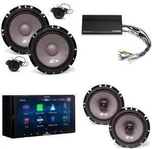 Alpine iLX-W670-S Digital Multimedia Receiver w/ A Pair Alpine SXE-1751S 6.5" Component, SXE-1726S 6.5" Coax & Power Pack Alpine iLX-W670-S Digital Multimedia Receiver w/ A Pair Alpine SXE-1751S 6.5" Component, SXE-1726S 6.5" Coax & Power Pack