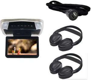 Voxx VODP10 DVD Overhead with HDH12 and 2 MTGHP2CA Headphones Voxx VODP10 DVD Overhead with HDH12 and 2 MTGHP2CA Headphones