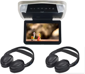 Voxx VODP10 10.1in DVD Overhead with 2 MTGHP2CA Wireless Headphones Voxx VODP10 10.1in DVD Overhead with 2 MTGHP2CA Wireless Headphones